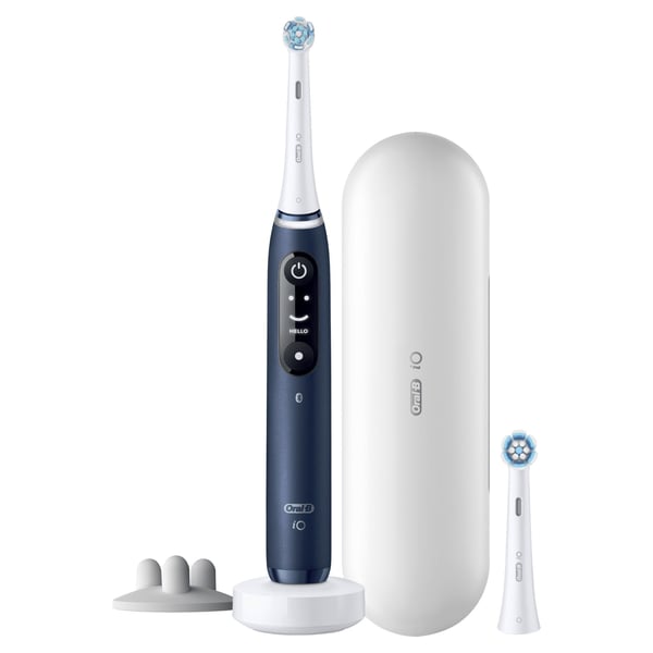 Oral-B iO 7S Voksen Elektrisk tandbørste Blå, Hvid