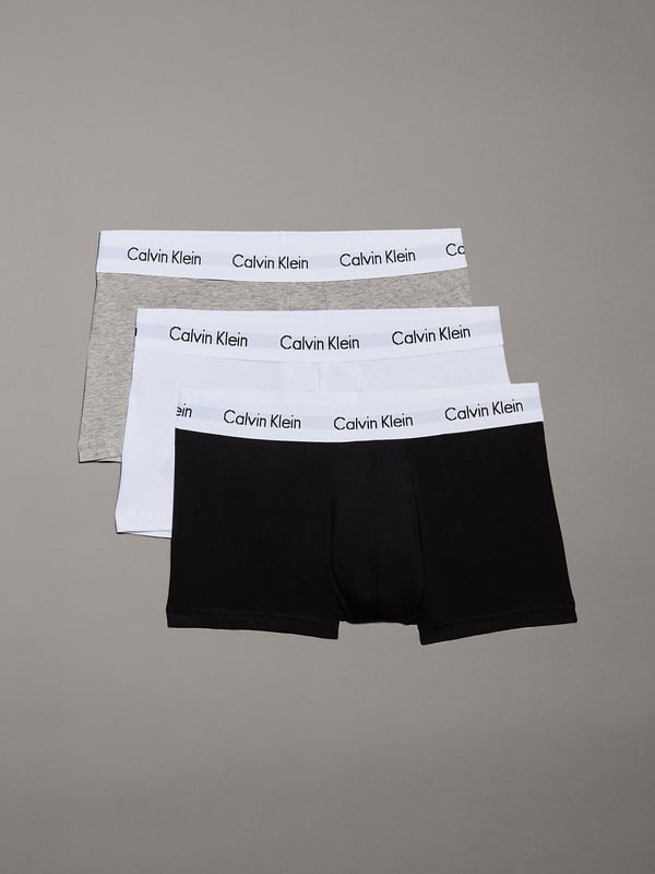 Calvin Klein 0000U2664G-998-S underbuks Boxer Sort, Grå, Hvid Calvin Klein 0000U2664G-998-S underbuks Boxer Sort, Grå, Hvid