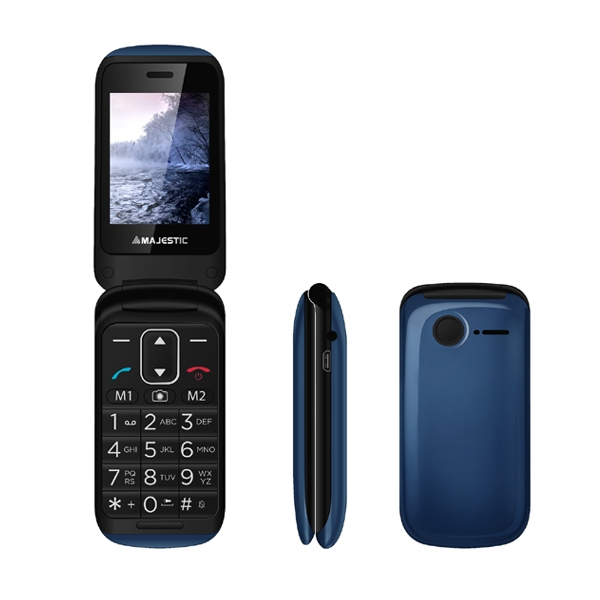 New Majestic Sileno 50R 6,1 cm (2.4") 90 g Blå Senior telefon