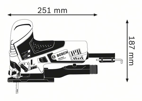 Bosch 0 601 58G 000 strömsticksågar 650 W 2,3 kg