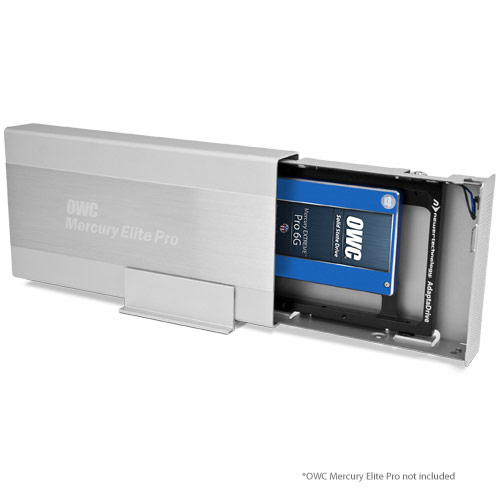 Miniatyrbild 5 av 7: OWC NewerTech AdaptaDrive Svart Aluminium