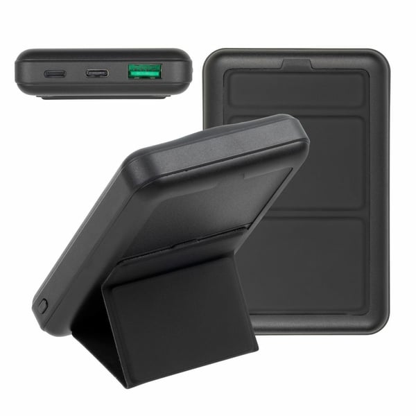 Miniatyrbillede 4 af 24: Rivacase VA2604 powerbank Lithium polymer (LiPo) 10000 mAh Trådløs opladning Sort