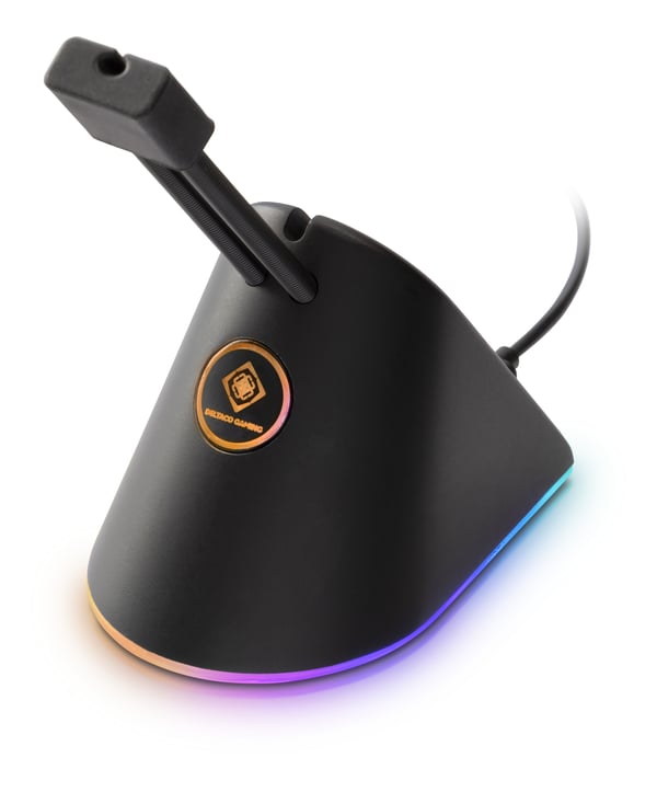 Miniatyrbillede 1 af 2: Deltaco Gaming Mouse Bungee, black/RGB
