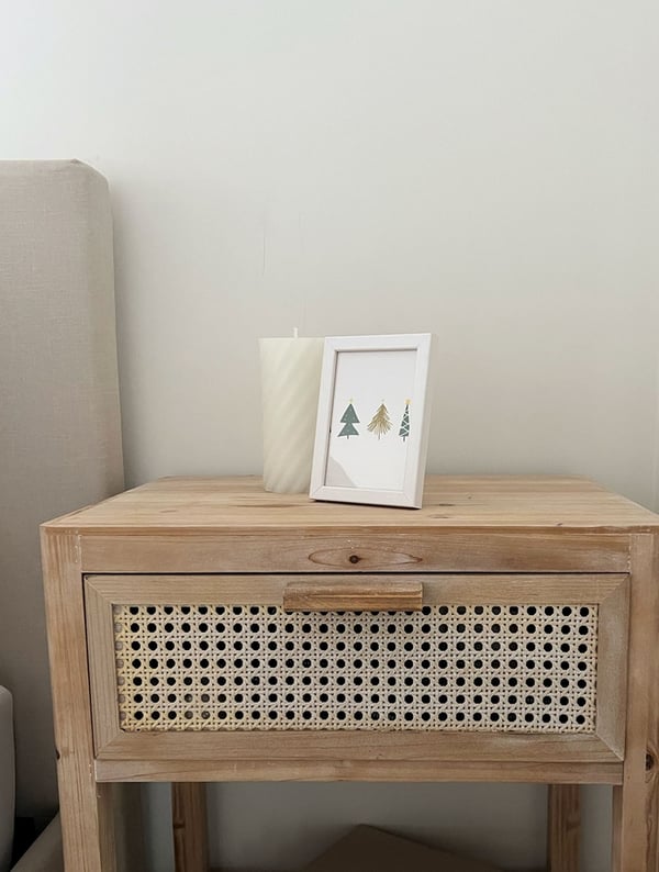 Deknudt S41JK1 30x30 hout wit, smalle lijst Yksi kuvakehys Valkoinen