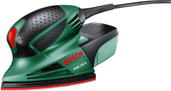Bosch PSM 100 A Multi slibemaskine 26000 OPM Sort, Grøn, Rød