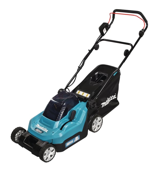 Makita DLM382PM2 gräsklippare Batteri Svart, Blå Makita DLM382PM2 gräsklippare Batteri Svart, Blå