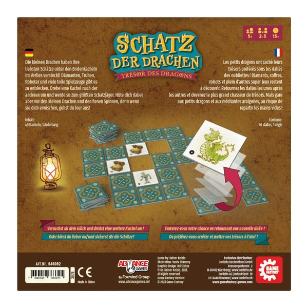 Game Factory Schatz der Drachen 15 min Korttipeli Memory