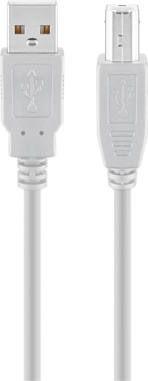 Miniatyrbillede 1 af 2: Goobay 68713 USB-kabel USB 2.0 3 m USB A USB B 0,48 Gbit/sek. Grå