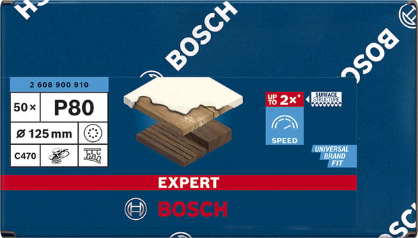 Miniatyrbillede 2 af 4: Bosch Expert C470 50 stk Slibeskive