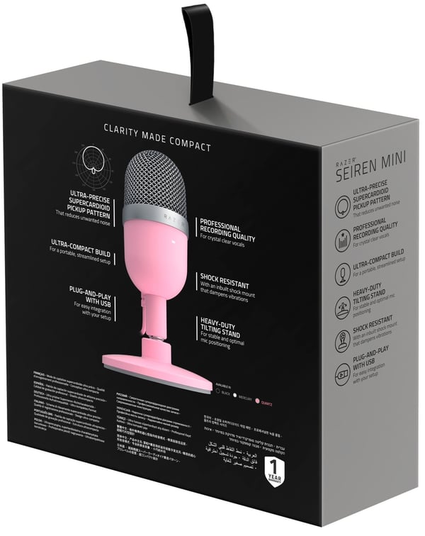 Razer Seiren Mini Rosa Bordsmikrofon