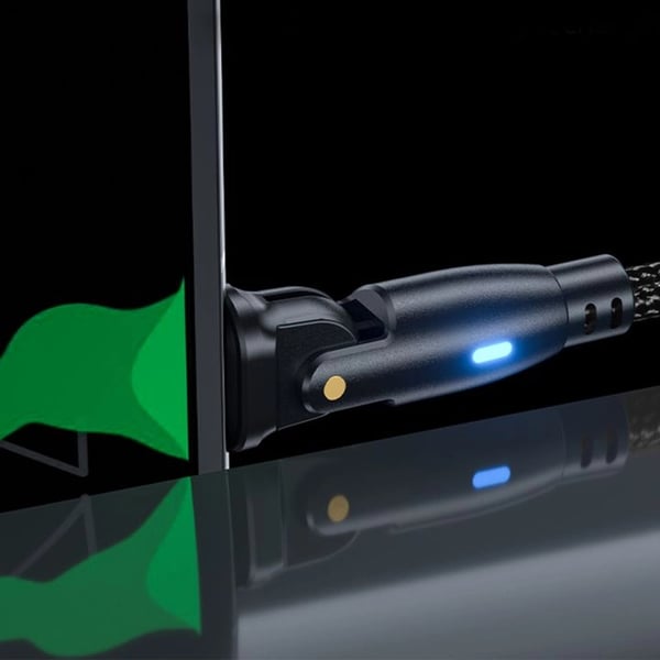 Kaapeli 3MK Hyper Cable N-SARJA USB-C–USB-C 2m 20V/3A 60W pyörivä musta