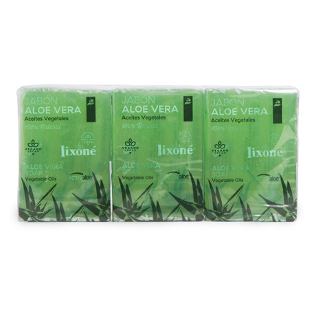 LIXONÉ Aloe Vera Bar sæbe 125 g 3 stk