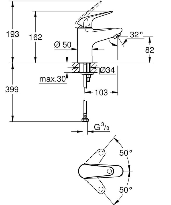 Miniatyrbild 2 av 4: GROHE Swift Krom