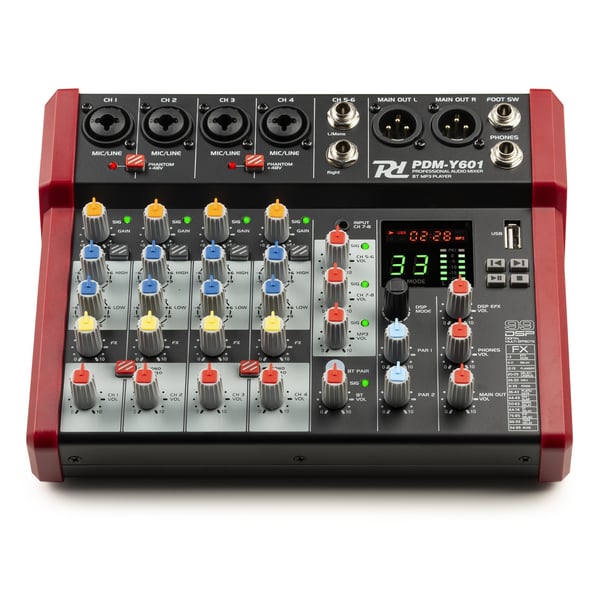 Power Dynamics PDM-Y601 6 kanaler 20 - 20000 Hz Sort
