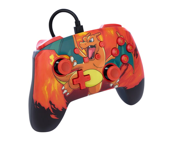 Miniatyrbild 6 av 13: PowerA förbättrad trådbunden handkontroll för Nintendo Switch - Charizard Vortex