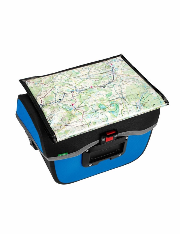 VAUDE Aqua Box Etu Polkupyörälaukku 6 L Polyesteri Musta, Sininen