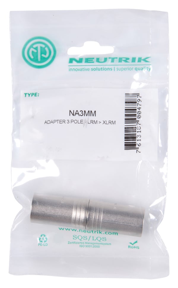 Miniatyrbillede 2 af 2: Neutrik NTR-NA3MM