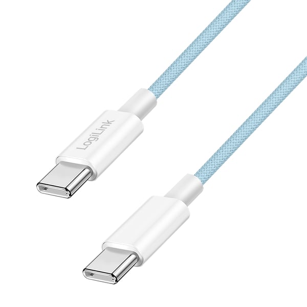 LogiLink CU0349 USB-kaapeli USB 2.0 1,5 m USB C 0,48 Gbit/s 60 W Sininen