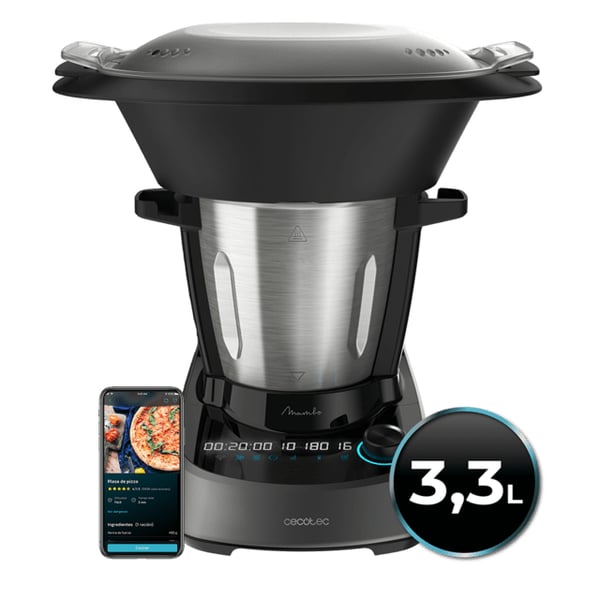 Pikkukuva 6 / 15: Cecotec 04341 monitoimikone 1600 W 3,3 L Musta, Ruostumaton teräs Sisäänrakennettu vaaka