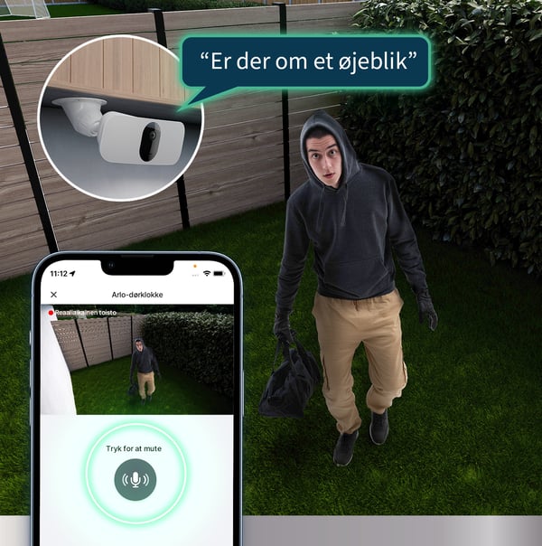 Miniatyrbillede 5 af 9: Arlo Pro Floodlight udendørs sikkerhedskamera, hvid