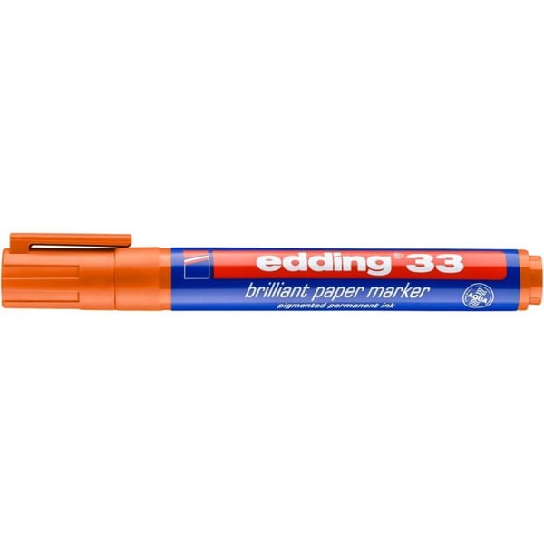 Edding 33 markeringspennor Mejselspets Orange 1 styck
