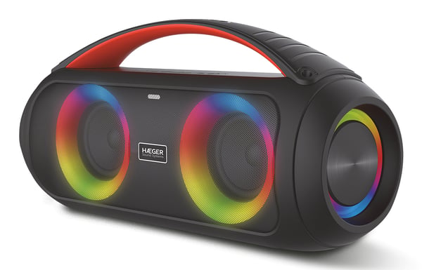 Haeger Cool Boom Kannettava stereokaiutin Musta 40 W