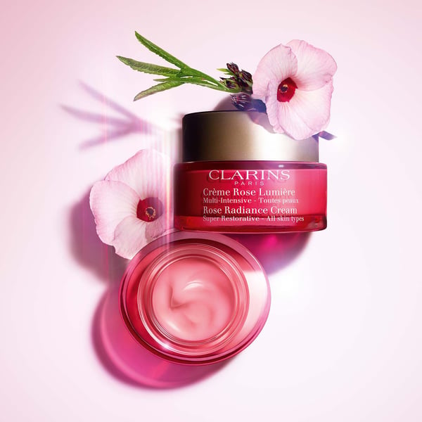 Clarins Rose Radiance Cream Super Restorative Dagcreme Ansigt, Nakke 50 ml