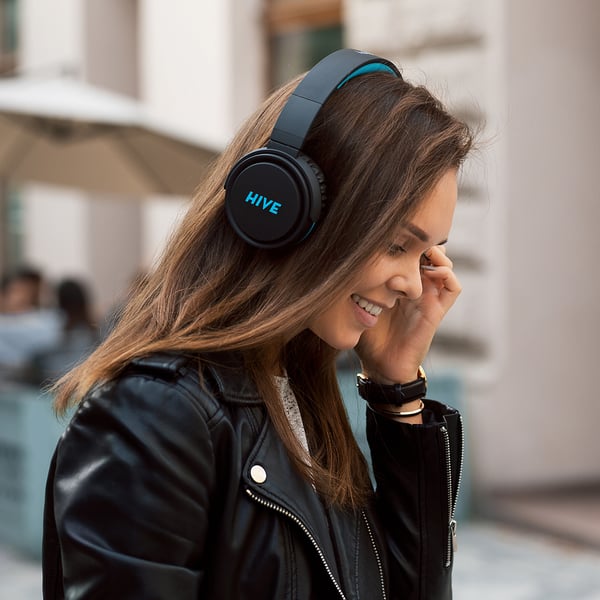 Miniatyrbillede 4 af 10: Niceboy HIVE XL 2021 hovedtelefoner/headset Kabel & trådløs Opkald/musik Bluetooth Sort, Blå