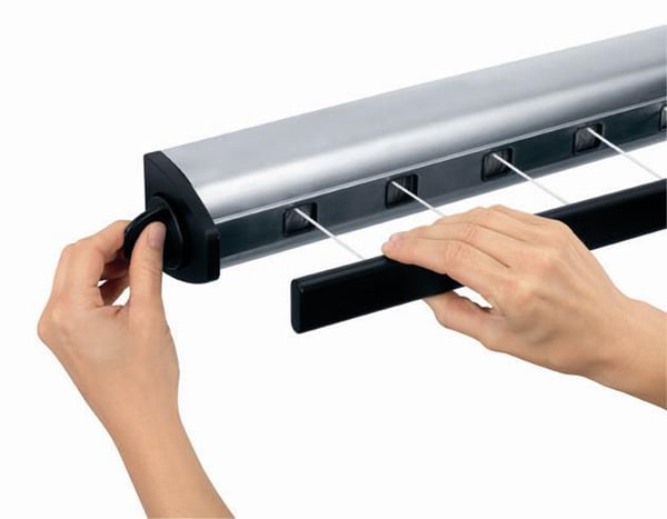 Brabantia Pull-Out Drying Lines Set, 2 pcs Wall-mountable rack Rostfritt stål