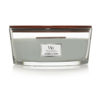 WoodWick Lavender & Cedar stearinljus Andra CEDAR, lavendel Grå, Transparent 1 styck