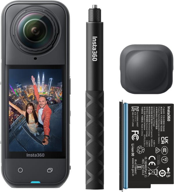 Insta360 X5 Starter Bundle sportkameror 72 MP 8K Ultra HD 25,4 / 1,28 mm (1 / 1.28") Wi-Fi 1,14 kg