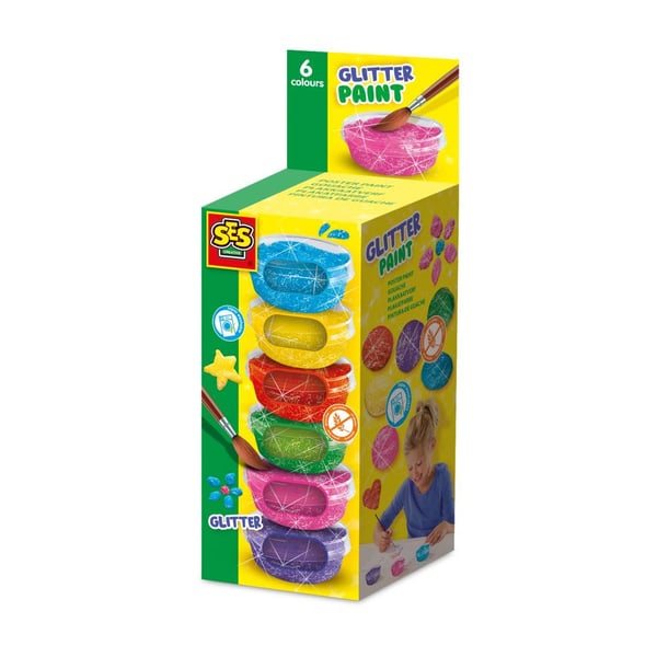 Miniatyrbillede 1 af 5: SES Creative 00384 hobbymaling Plakatmaling 45 ml 6 stk