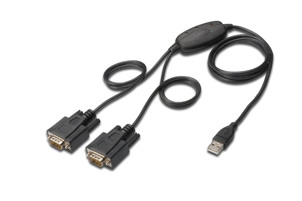 Digitus DA-70158 sarjakaapeli Musta 1,5 m USB A-tyyppi DB-9