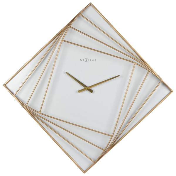 Pikkukuva 1 / 6: NeXtime Turning Square Kvartsikello Neliö Kulta, Valkoinen