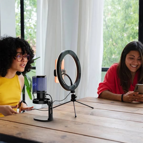 BOYA K3 Musta, Sininen Podcast-mikrofoni