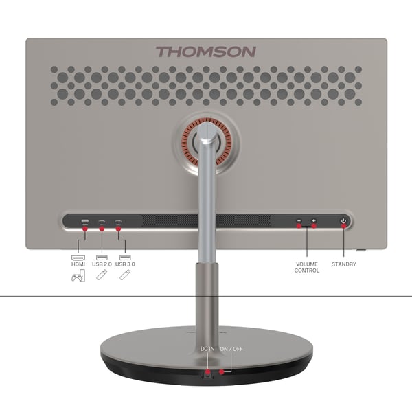 Pikkukuva 2 / 10: Thomson 32UE5M45E Kannettava televisio ja näyttö Kannettava tv Shampanja, Kulta 81,3 cm (32") LED 3840 x 2160 pikseliä