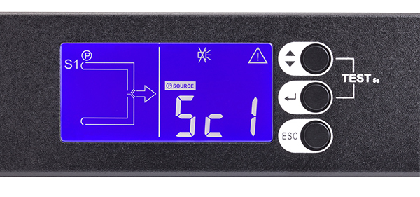 Eaton ATS16N strømforsyningsenhed (PDU) 9 AC stikkontakt(er) 1U Sort