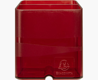 Exacompta PEN-CUBE pennställ Polystyren (PS) Röd, Translucent