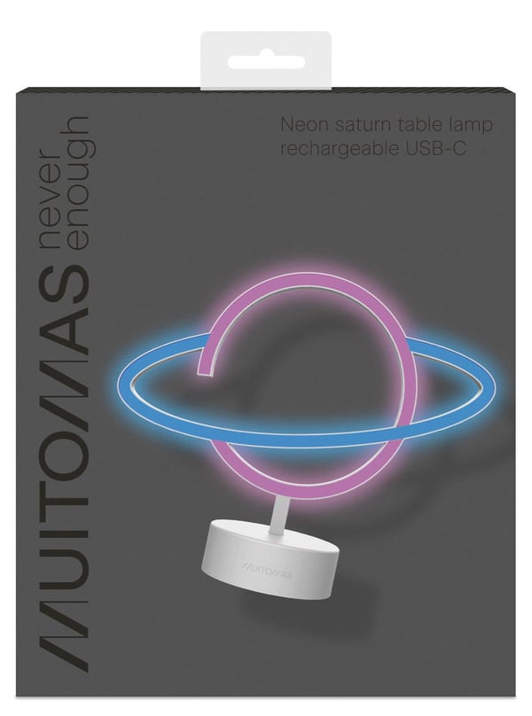 Miniatyrbillede 1 af 2: Muitomas NEONSATURNC bordlampe Neon F Hvid