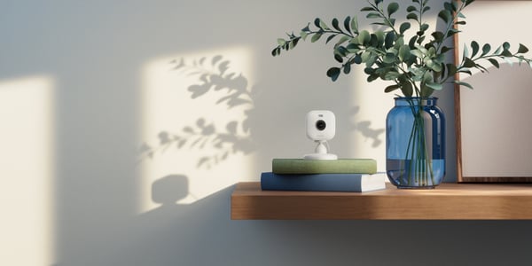 Miniatyrbillede 3 af 3: Amazon Blink Mini 2 Terning IP-sikkerhedskamera Indendørs & udendørs Bord/Væg