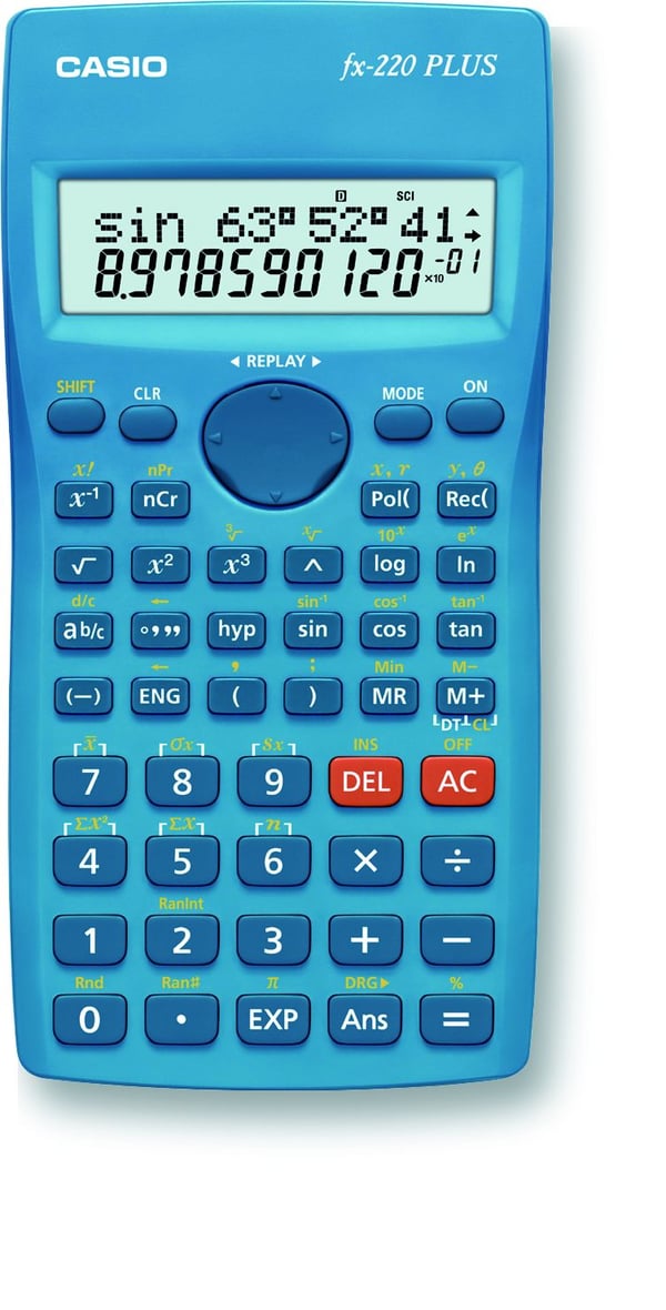Casio Fx-220 Plus regnemaskine Lomme Videnskabelig Blå