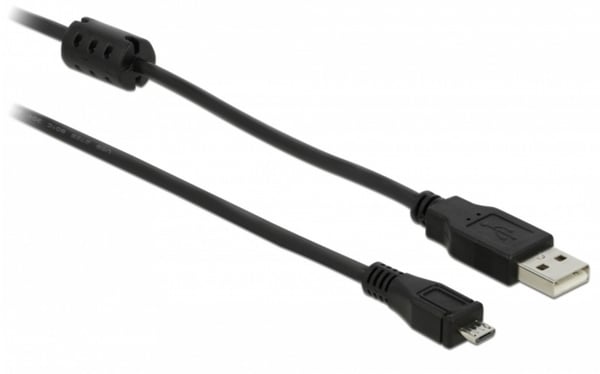 Miniatyrbild 1 av 2: Delock USB-kabel - USB (M) till Micro-USB Typ B (M)