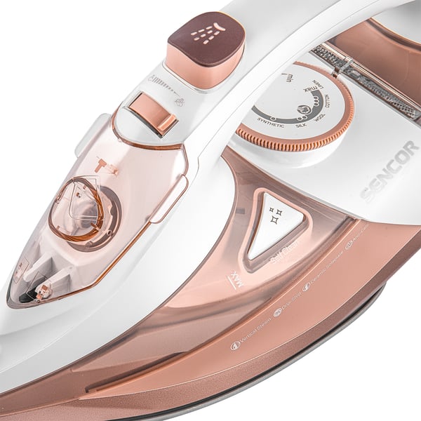 Sencor SSI 8300RS strygejern Dampstrygejern Keramisk strygesål 3200 W Brun, Hvid