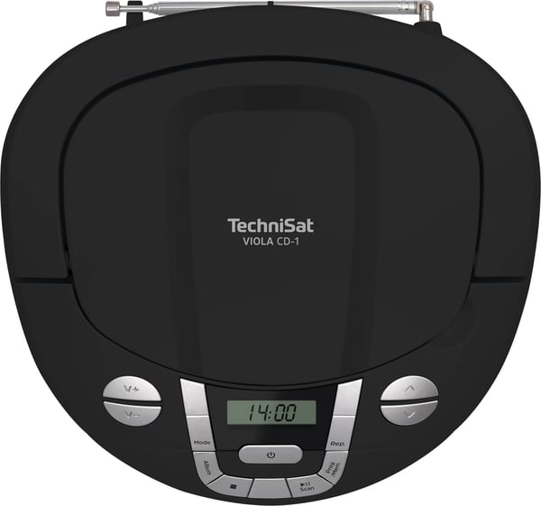 Pikkukuva 2 / 9: TechniSat VIOLA CD-1 Kannettava stereokaiutin Musta 2 W