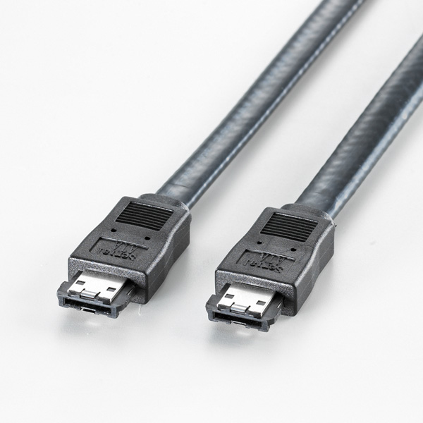 ROLINE External SATA 6.0 Gbit/s Cable 1.0 m SATA-kabel Sort