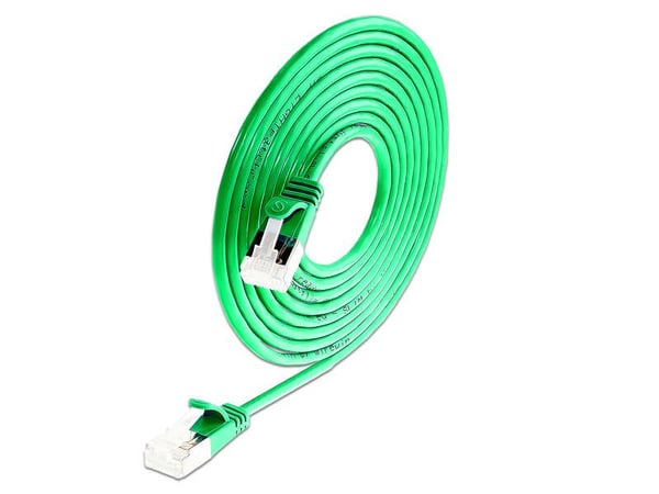 SLIM Patchcords PKW-LIGHT-STP-K6A 0.50 GN netværkskabel Grøn 0,5 m Cat6a U/FTP (STP)