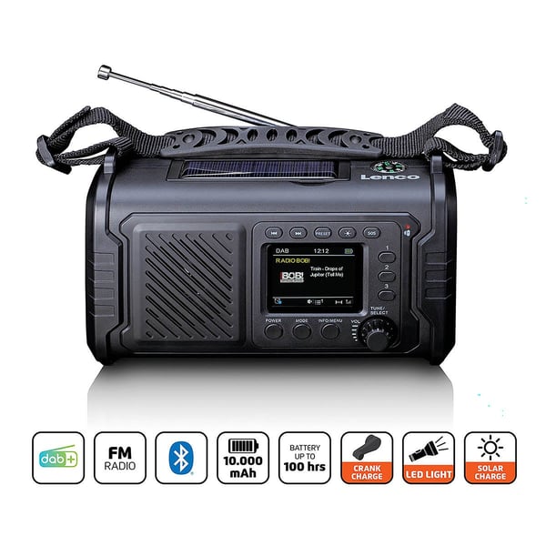 Lenco PDR-055BK radioapparater Bärbar Svart