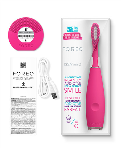 Foreo ISSA mini 2 Teini-ikäiset Sonic-hammasharja Vaaleanpunainen