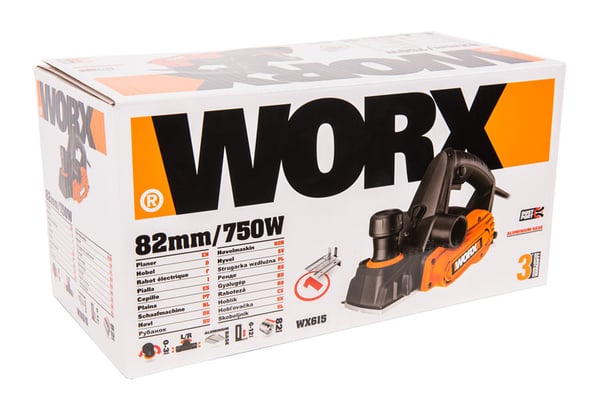 Miniatyrbillede 7 af 7: WORX WX615 elektrisk høvl Sort, Orange 17000 rpm 750 W