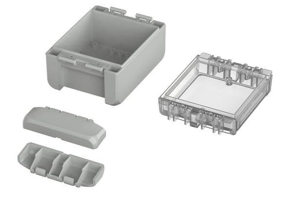 Miniatyrbillede 2 af 3: Bopla B 100806 PC-V0-G 7035 elektrisk skab IP66, IP68